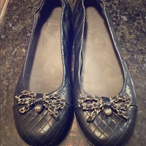 Barely worn Stuart Weitzman Dark Navy Ballet Flats